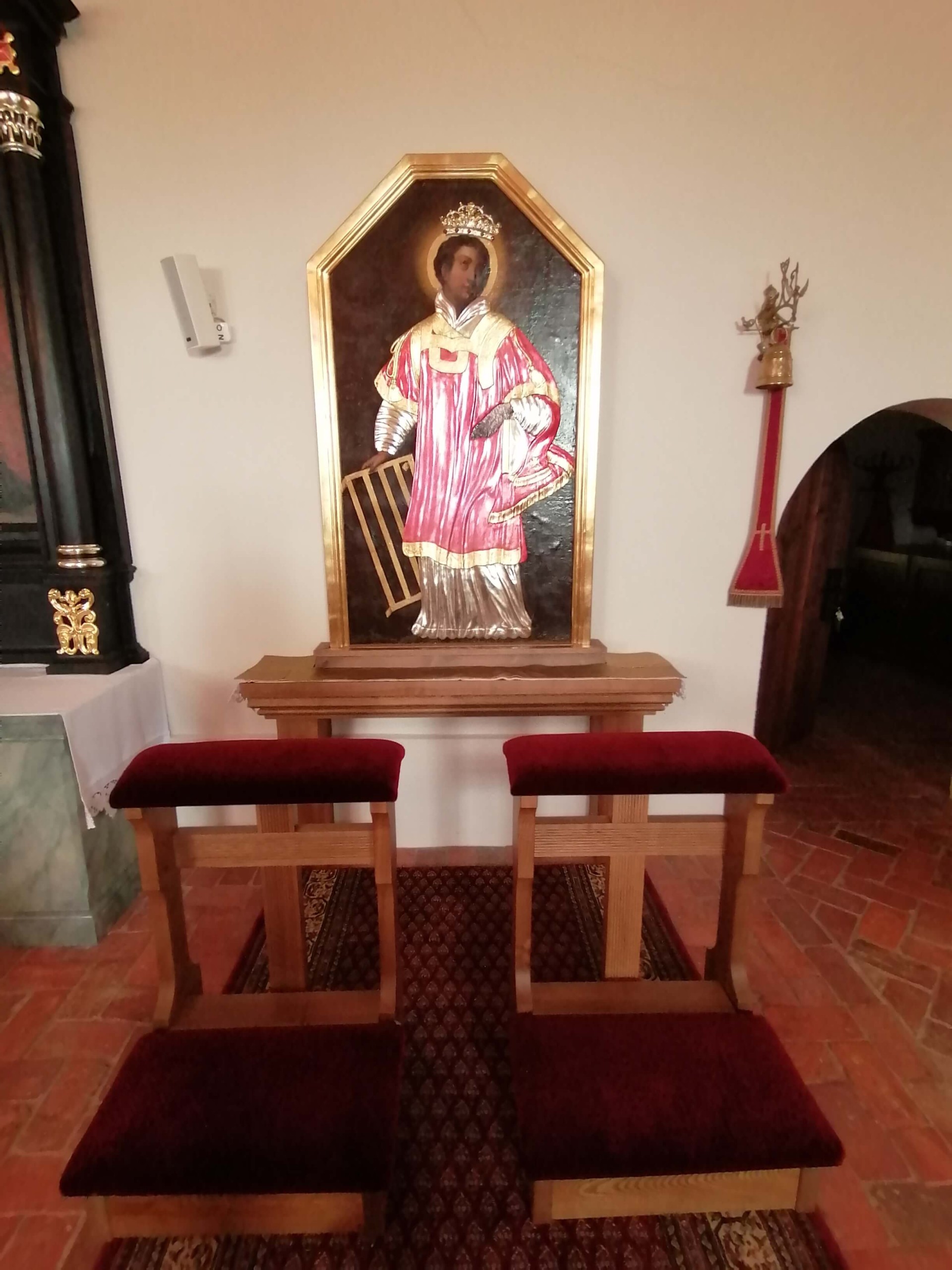 Obraz ėw. wawrzyšca z kl©cznikami